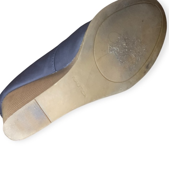 Nautica Women's Navy Wedge Boots - Picture 9 of 9